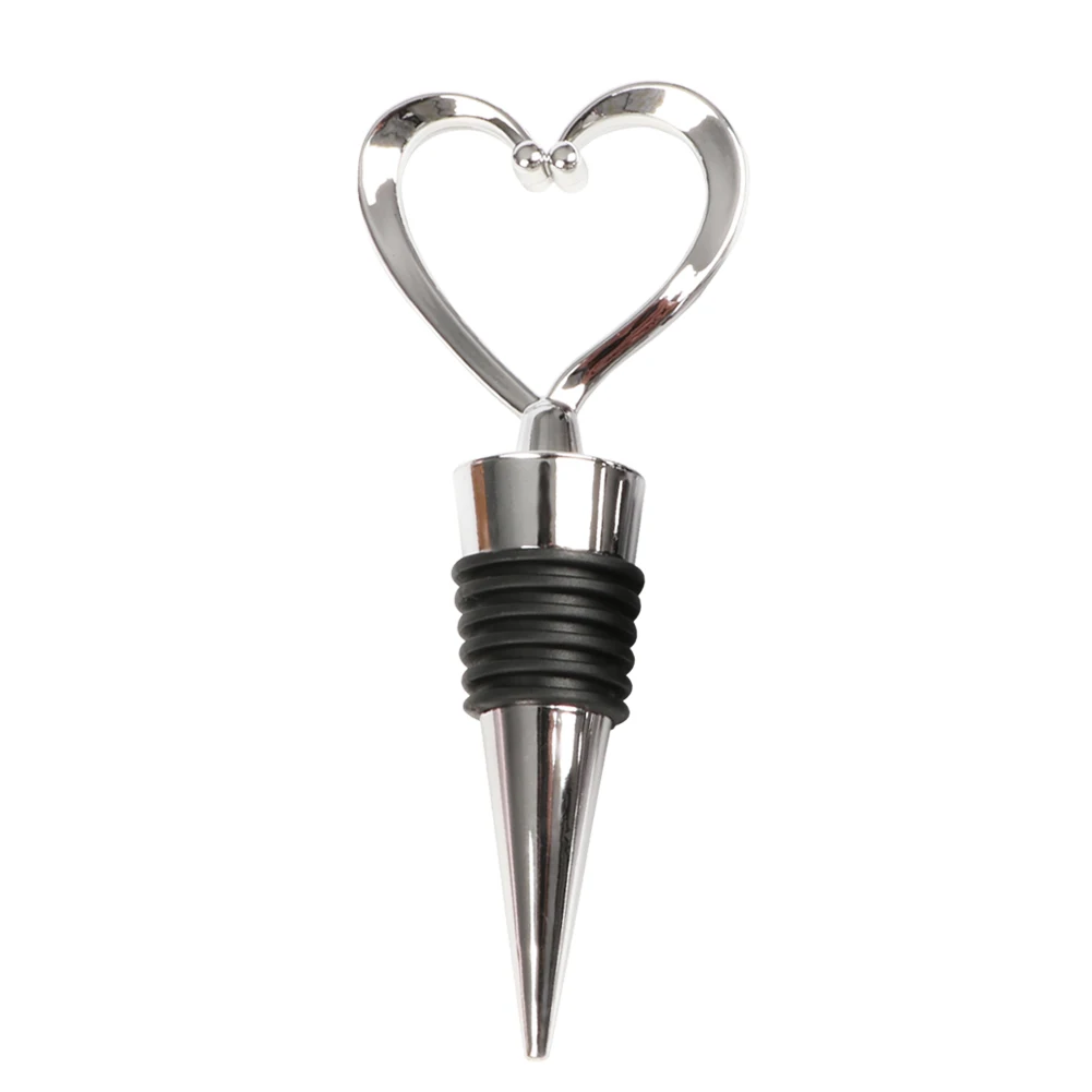 Wine Bottle Stopper Heart/Ball Shaped Red Wine Beverage Champagne Preserver Cork Wedding Favors Xmas Gifts for Wine Lovers