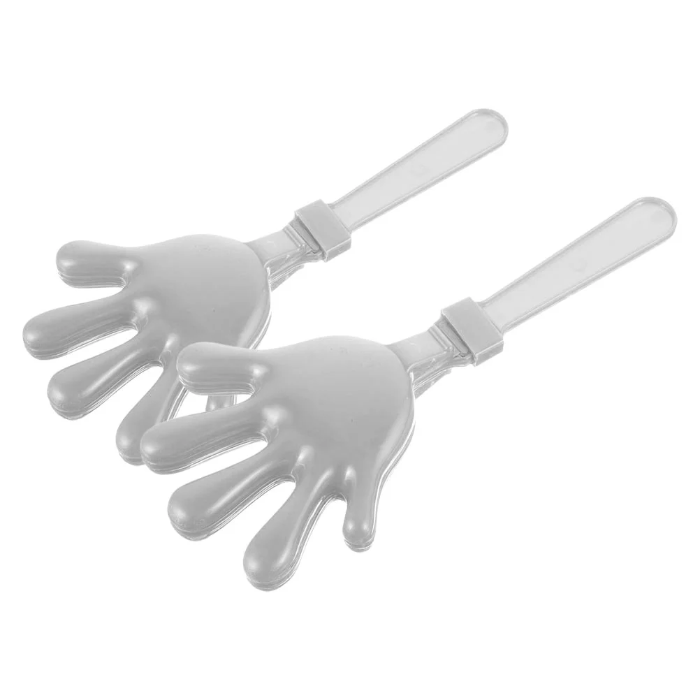 2 Pcs Little Clap Supplies for Concerts Bulk Noise Maker Prank Plastic Hand Clappers