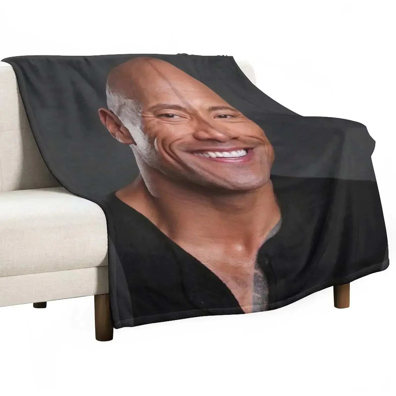 dwayne johnson Throw Blanket Personalized Gift Thins Plush decorative Custom cosplay anime Blankets