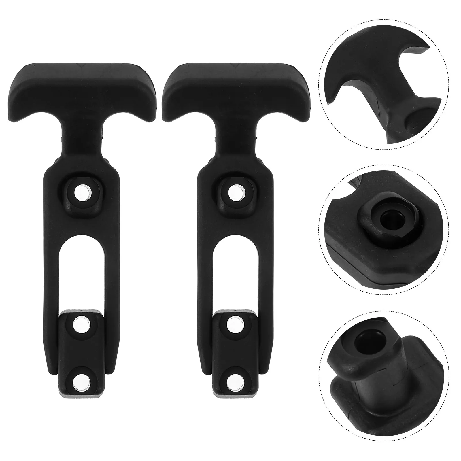 2Pcs Professional T-Handle Rubber Latch with High Load Capacity Flexible Preloaded Joint Design for Tool Box Cooler Car Hood