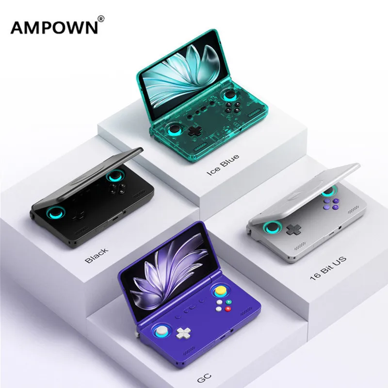 

AMPOWN Retroid Pocket Flip 2 Android 13 5.5 Inch Touchscreen Foldable Retro Open Source Handheld Game Console For Retro Gamers