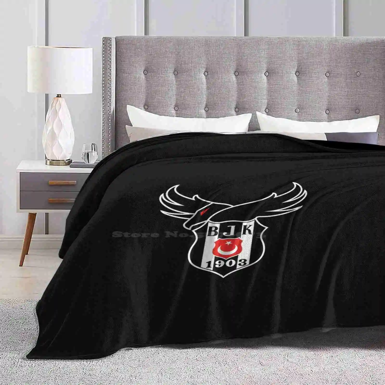 Besiktas 1903 For Home Sofa Bed Camping Car Plane Travel Portable Blanket Besiktas Jk Besiktas Spor Besiktas Football Turkish