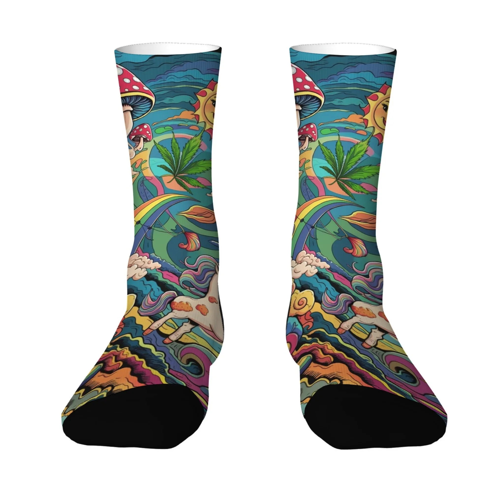 Harajuku ريترو البوهيمي الخيال طباعة الرجال الجوارب مريحة للتنفس عدم الانزلاق الجوارب الجدة الشارع الهيب هوب طاقم الجوارب هدية #5