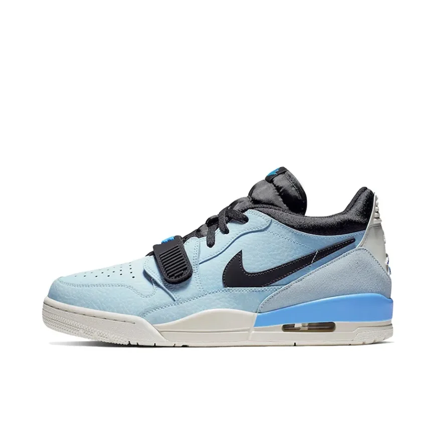 Низкие мужские кроссовки Nike AIR JORDAN LEGACY 312, осенние легкие амортизирующие баскетбольные кроссовки, повседневные и удобные светло-голубые