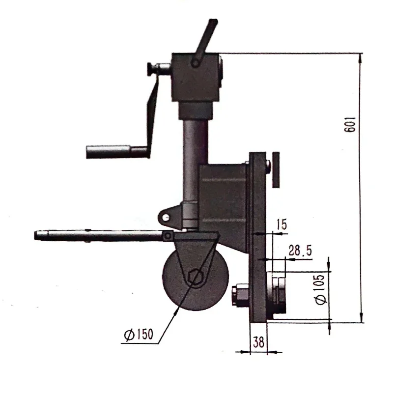 Container lifting and transportation system, with new gearbox core components, material handling equipment