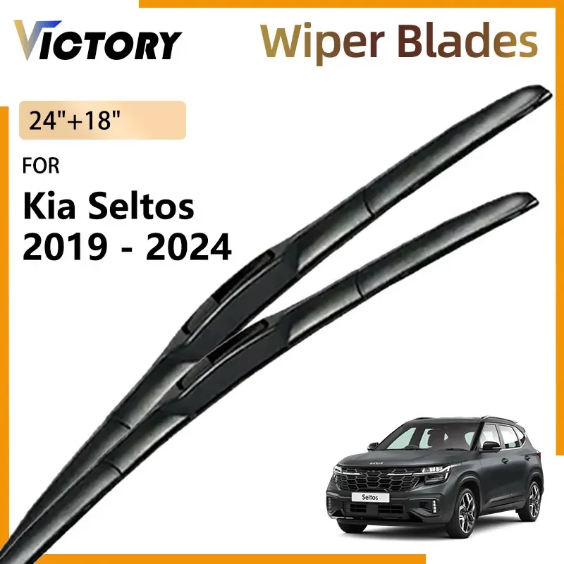 2x For Kia Seltos SP2 SP2i SP2c 2019 - 2024 2023 2022 2021 2020 Accessories Car Front Wiper Blades Windshield Windscreen Brushes