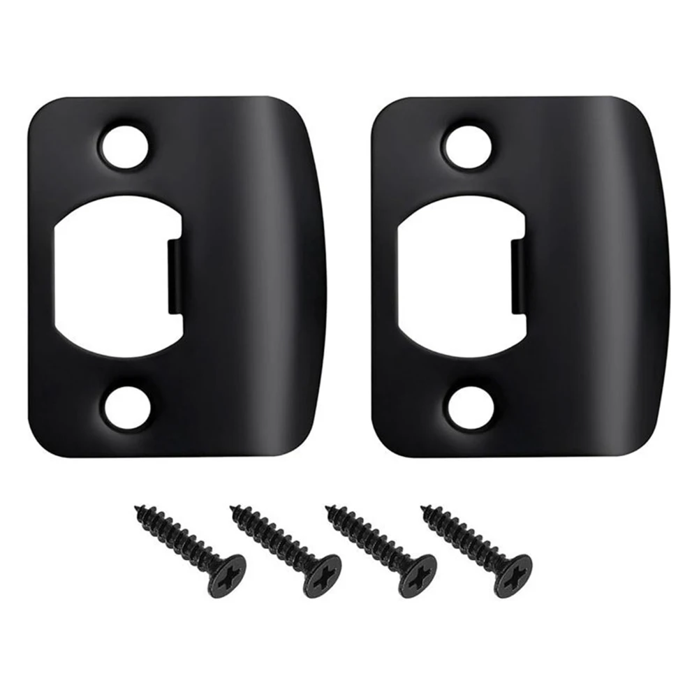 Reinforcement Strike Plate for Deadbolts Constructed from Stainless Steel for Long Term Durability and Reliability
