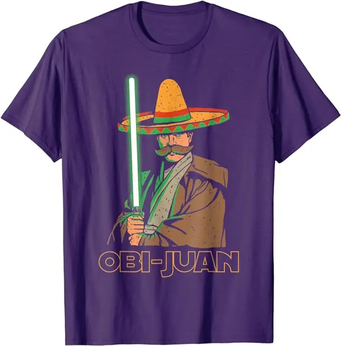 Funny Mexican Obi Juan Movie Parody Nerd Cinco De Mayo Gift T-Shirt Holiday Clothes Short Sleeve Blouses Novelty Tee Y2k Top