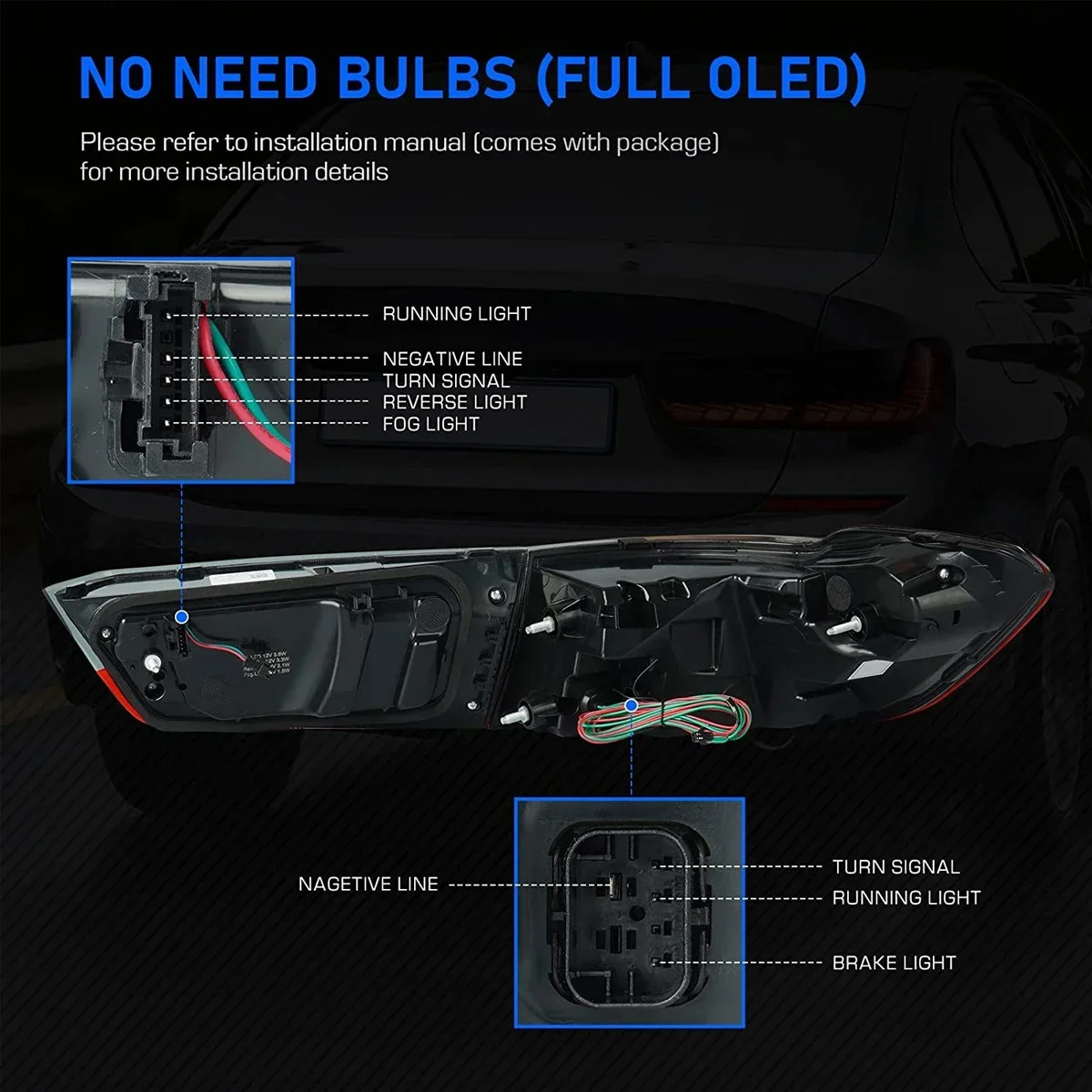 

TYPY Новый светодиодный задний фонарь, обновленный, модифицированный для BMW 3 серии G20 G80, задние фонари 2020-2024, динамический сигнальный задний фонарь, автоаксессуары