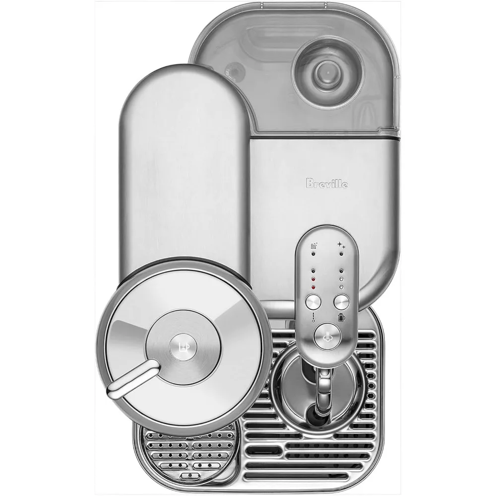 Máquina de café e café expresso Nespresso Vertuo Creatista da Breville, aço inoxidável escovado