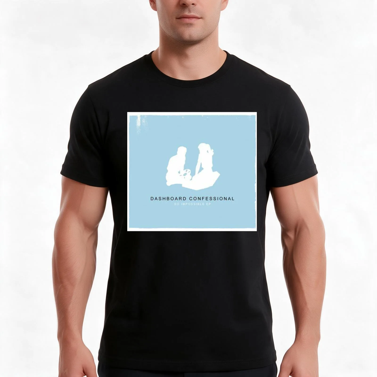 Dashboard Confessional So Impossible EP T-Shirt Summer Casual Cotton Tee Oversized Streetwear Tops Vintage Graphic Print