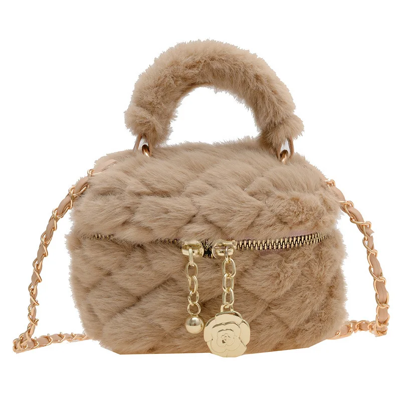 

Children's Mini Shoulder Crossbody Bag Fashion Handbag with Mesh Chain New Autumn Winter Style