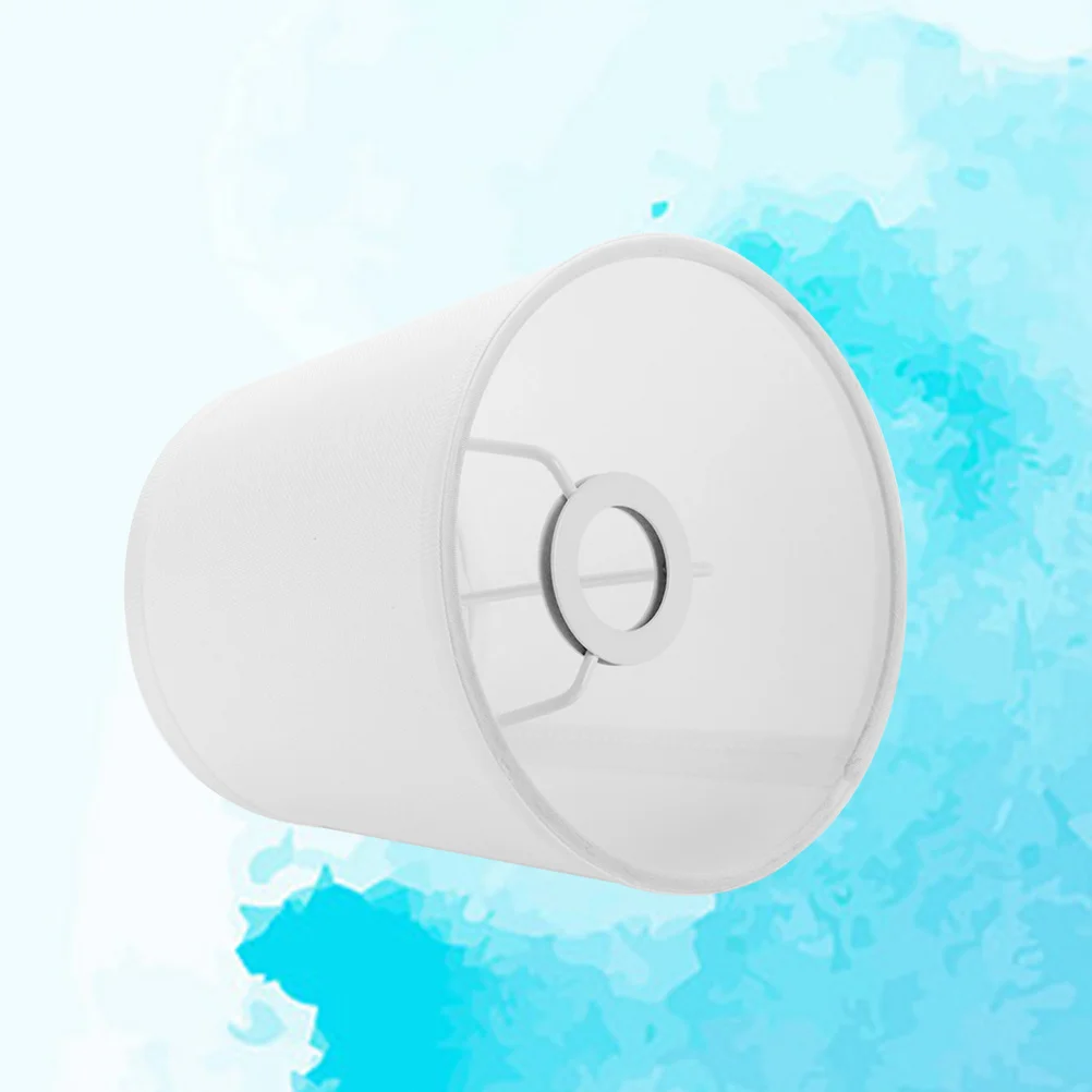 

6 шт. льняные абажуры на клипсе из белой натуральной ткани, абажуры, простая сборка, замена для люстры, настенного бра, декоративное