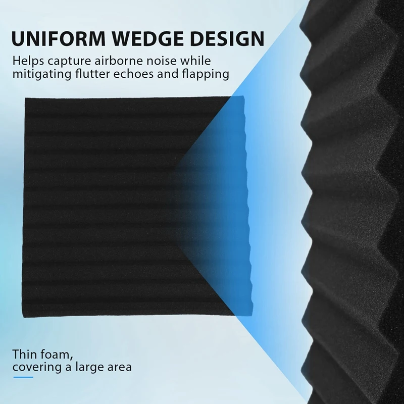 난연 방음 코튼 방음 벽 패널, 50 개, 12 슬롯