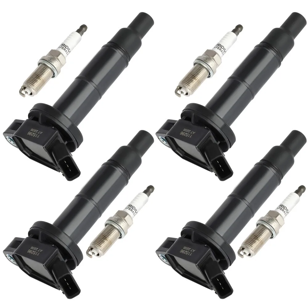 

Автомобильные катушки зажигания и свечи зажигания для Toyota Camry Highlander RAV4 Matrix Solara Scion TC xB 2002 2003 2004-2012 2,4 L4 UF333