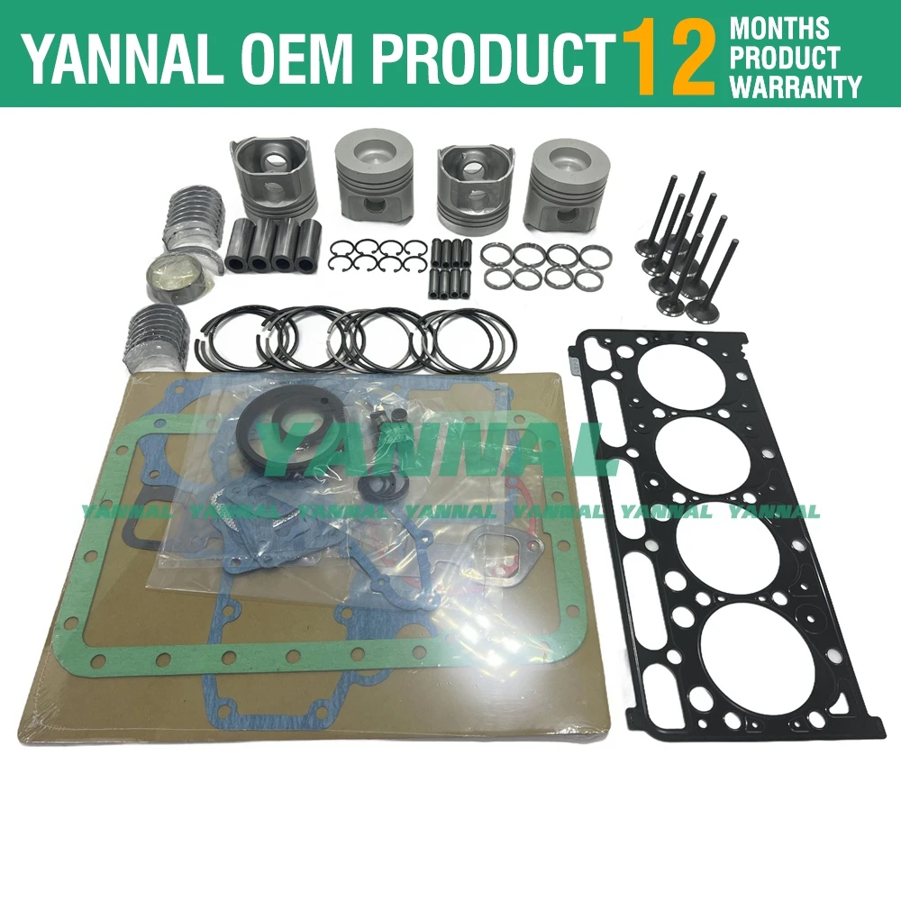 V2203 overhaul rebuild kit for Kubota engine Clark 763 773 753 loader R510 R520S