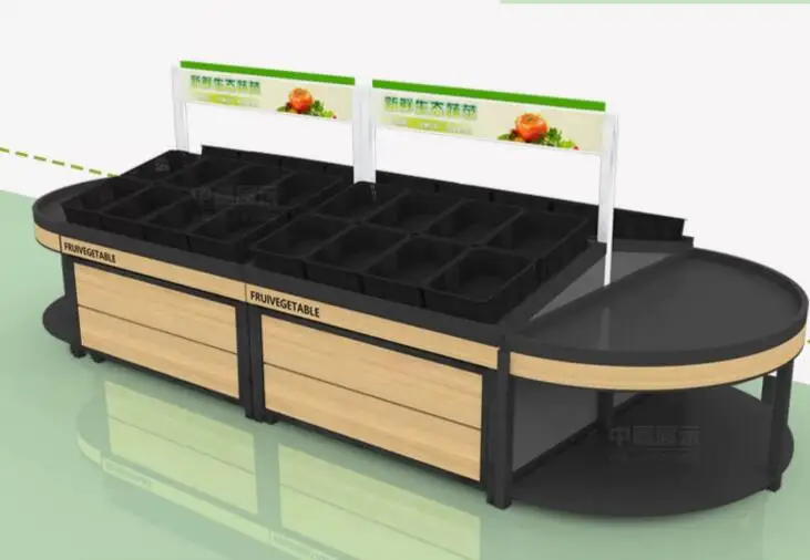 Supermarket fruit store shelves, vegetable display racks, convenience store fruit and vegetable racks, fresh vegetable racks