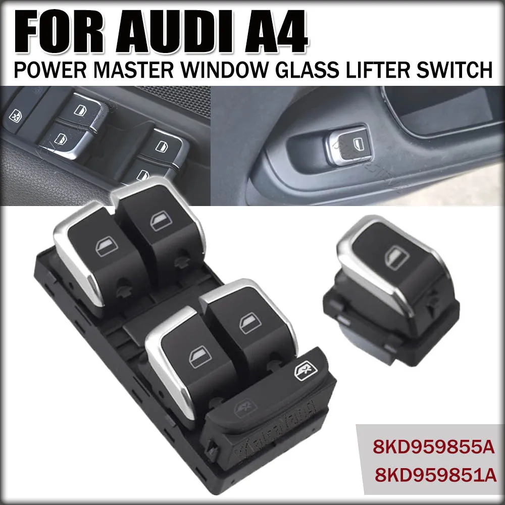 

Window Lifter switch driver's side For Audi A4 S4 B8 B8 2008-2012 allroad quattro 2010-2014 Q5 2009-2012 A5 2008-2011 Button