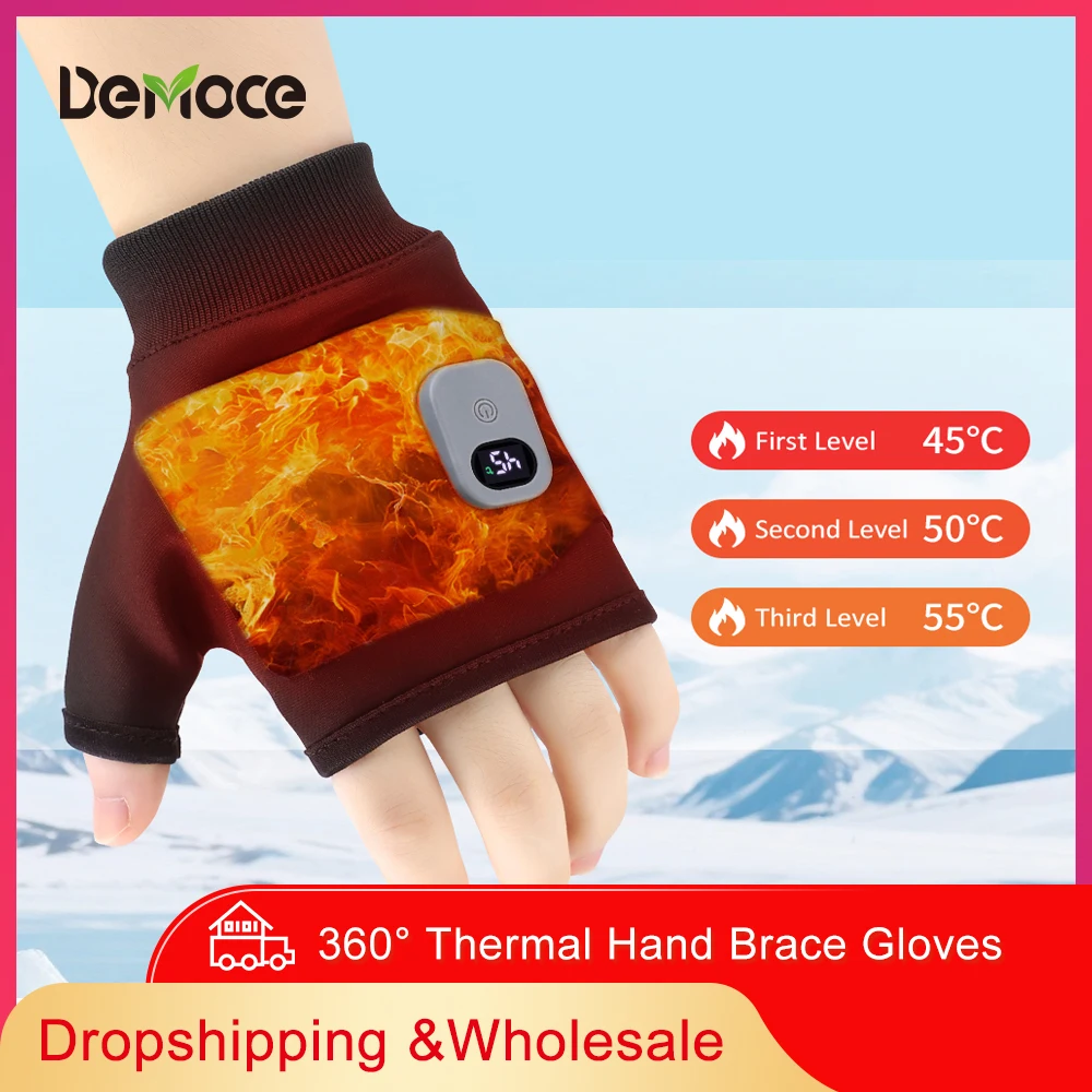 

Touchscreen Heated Rechargeable Gloves Electric Heated Gloves Thermal Heat Gloves Winter Warm Skiing Snowboarding Typing