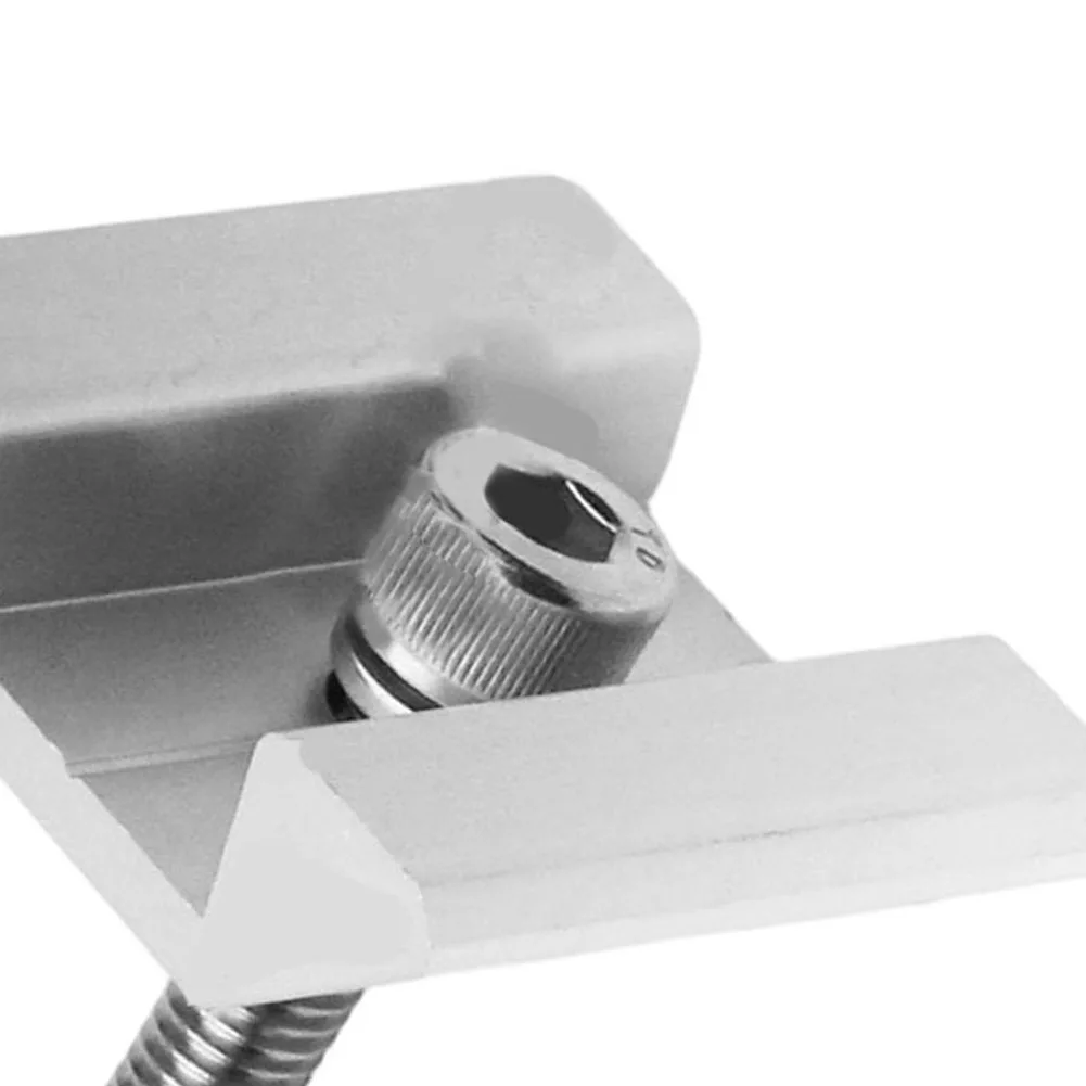 Rooftop Solar Hardware Solar Panel Clamps Anodized Finish Lightweight Metal Pre-drilled Holes Conductive Pieces Included