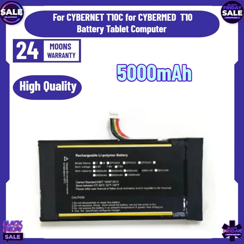 SWZY High Quality 5000mAh Suitable for CYBERNET T10C for CYBERMED T10 Battery Tablet Computer