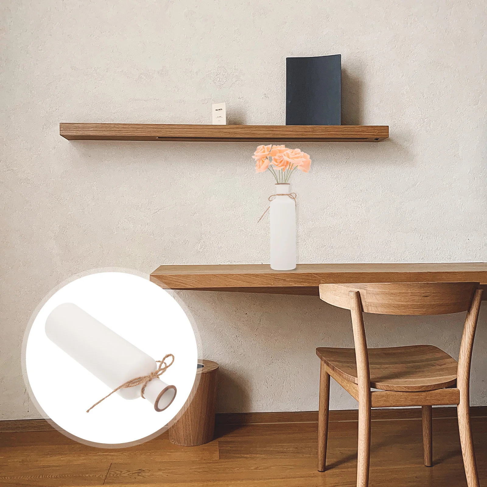 

1Pcs White Ceramic Flower Vase Bow Knot Design Home Decoration Flower Arrangement Container Ceramic Vase