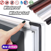 6M Self Adhesive Casement Window Door Sealing Strips Wearable Seal Foam Tape Acoustic Waterproof Dustproof Weather Stripping