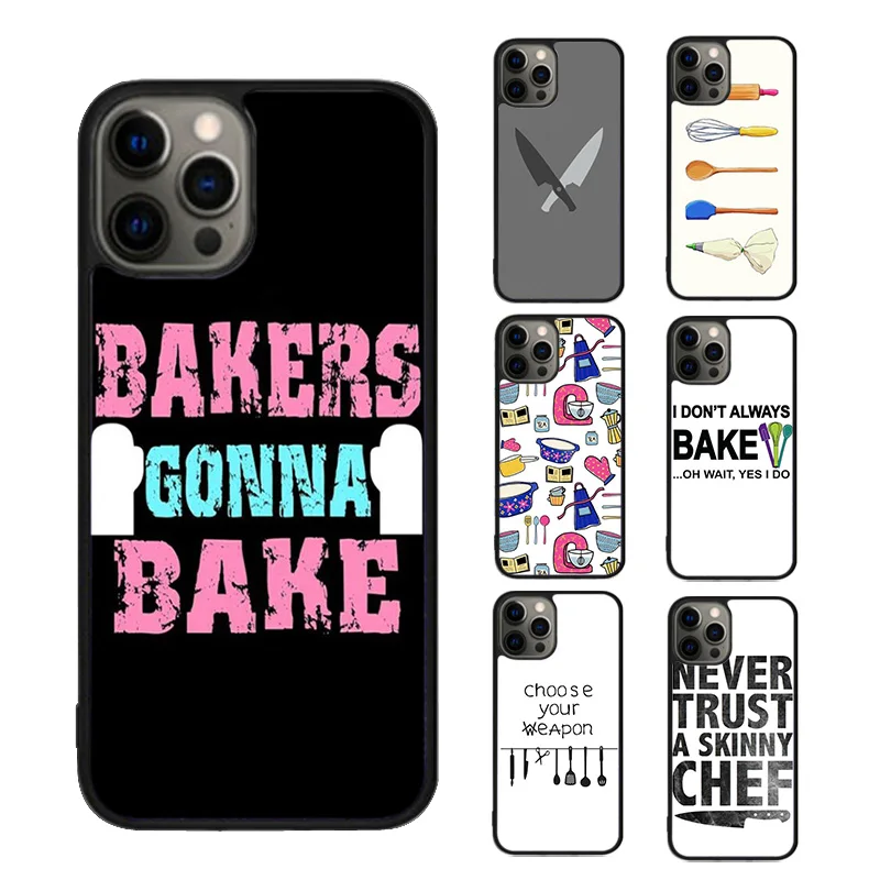 Baking Cooking Utensils Chef Phone Case For iPhone SE2020 15 16 14 13 12 11 Pro Max Coque 8 PLUS 7 mini mobile fundas cover