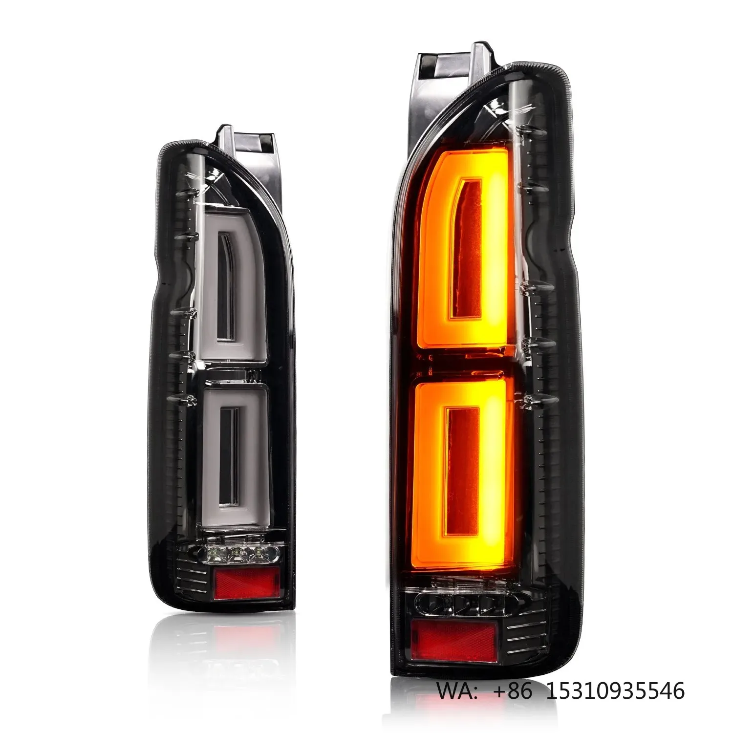 Hiace 2005-2018 Custom Bright LED Tail Lamp High Bright Waterproof Auto Rear Replacement Parts