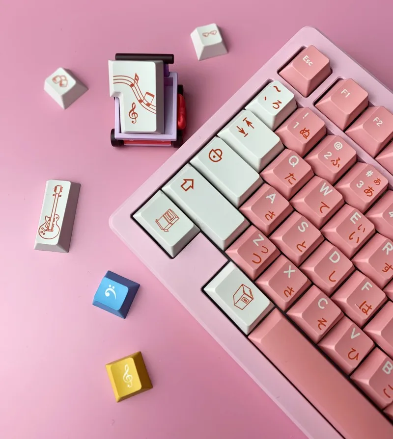 1 Set Bocchi The Rock Gotoh Hitori Keycap PBT Keycaps Dye Sublimation Anime Key Caps Cherry Profile For MX Keyboards 2.25U 2.75U