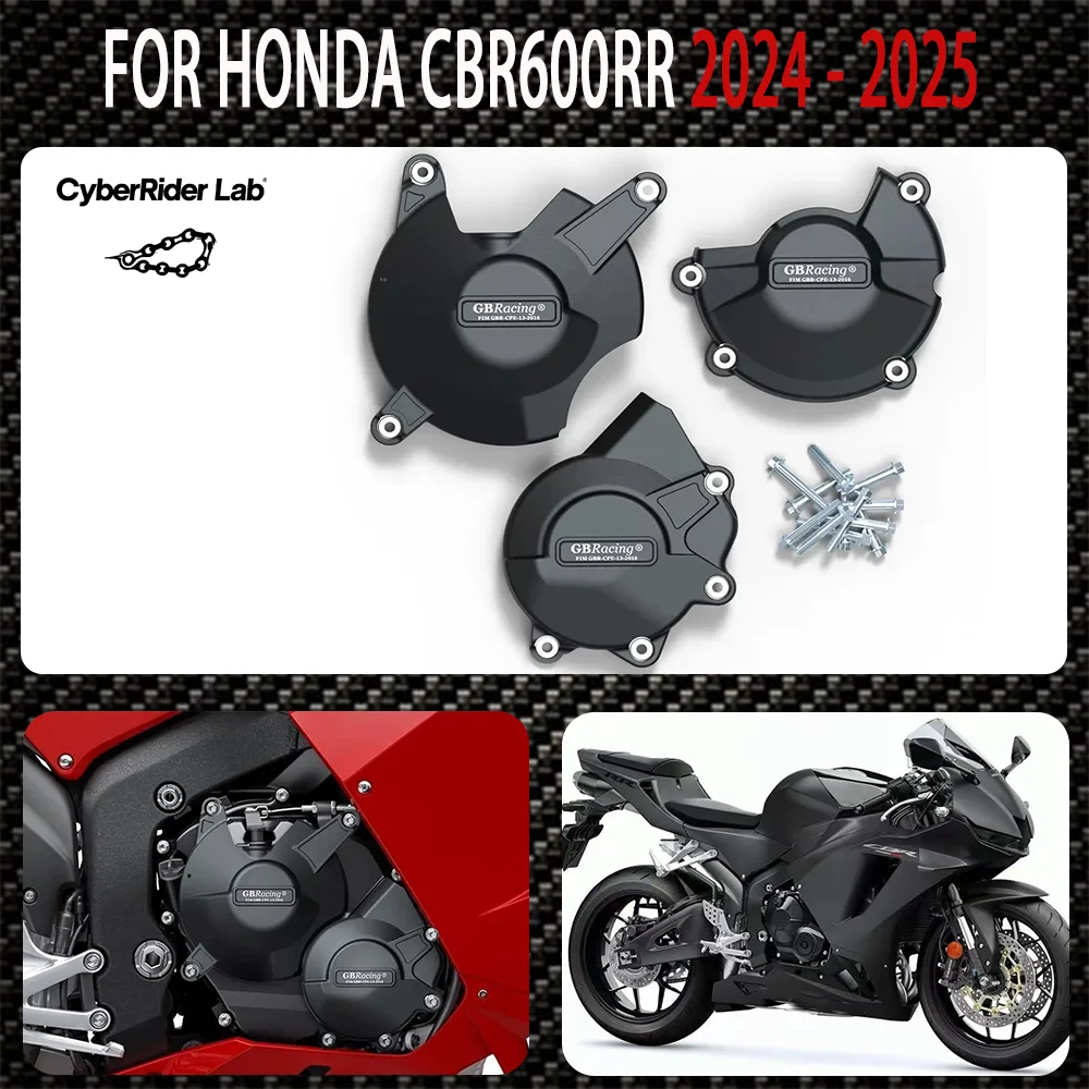 

CBR600 RR Motorcycle Engine Protective Cover For HONDA CBR600RR CBR 600RR 2024 2025 Engine housing sleeve