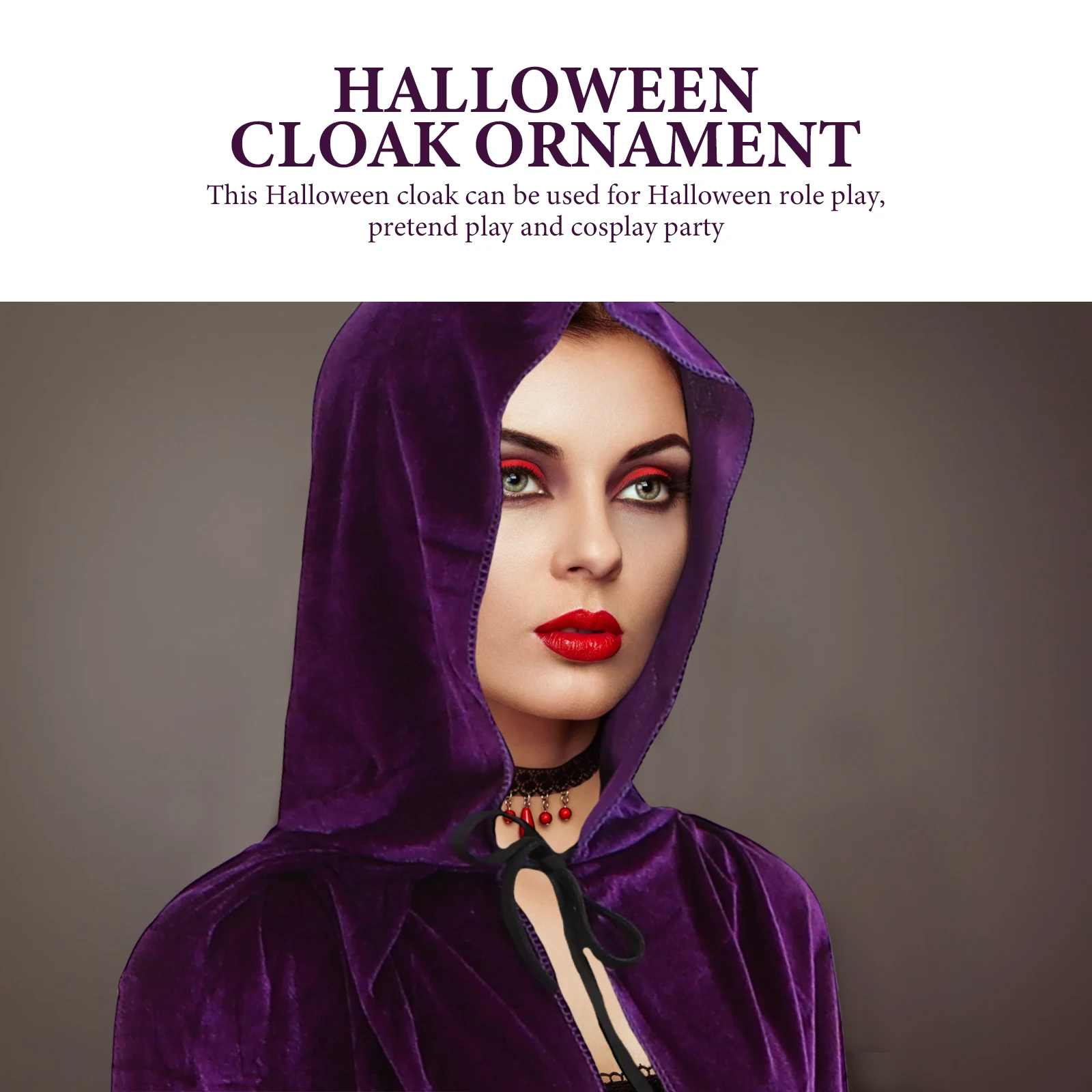

Halloween Death Witch Cosplay Cape For Halloween Party Role Play Costume Decorative Prop Black Cape For Cosplay