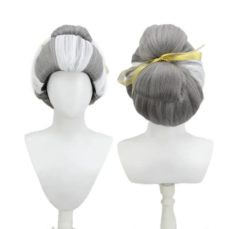 Cinder-ella Golden Wicked Stepmother Silver Hair Prince Black Wig Cosplay FD1;6 - view 2