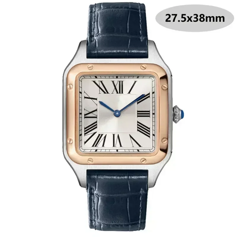 الرجال الياقوت ساعة اليد عالية الجودة عشاق كوارتز ساعة رجالي نساء موضة ساحة جلدية بطارية صغيرة مربع relojes