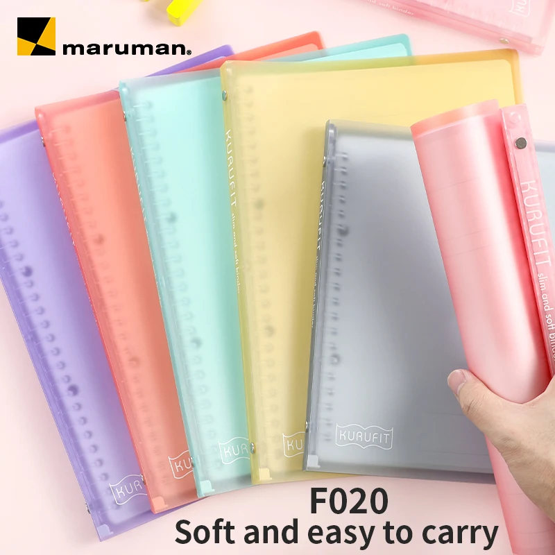 Cuaderno de hojas sueltas Maruman Kurufit F020 – Carpeta recargable B5, fabricado en Japón