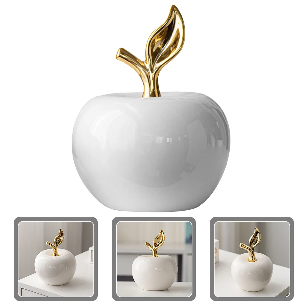 

Apples Ceramic Ornament Models Photography Prop Ceramics Xmas Party Decoration Gift