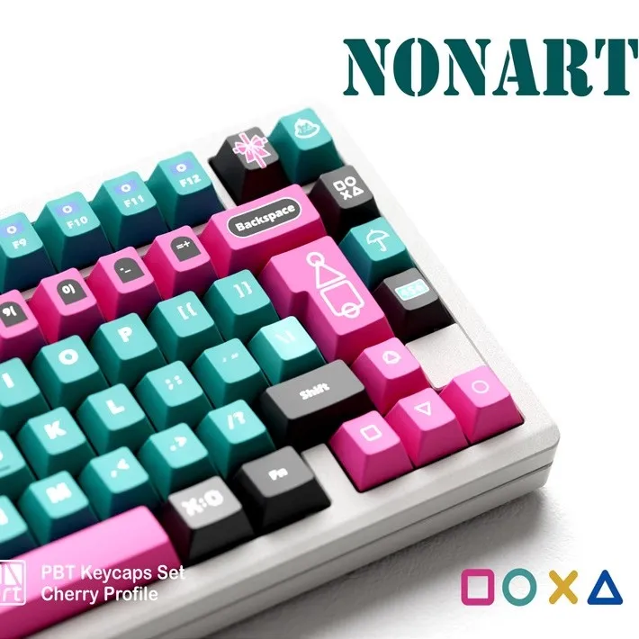 

MiFuny Game Theme Keycaps 146 Keys PBT Dye Cherry Profile Custom Personalization Gamer Keycaps for Mechanical Keyboard PC Gift
