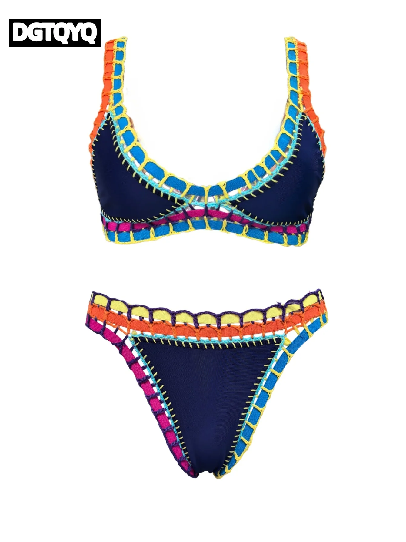

2026 Sexy Bikinis Summer Women Swimsuit Hand Crocheted Bikinis Set Swimwear Beach Bathing Suit Biquini Female Monokini