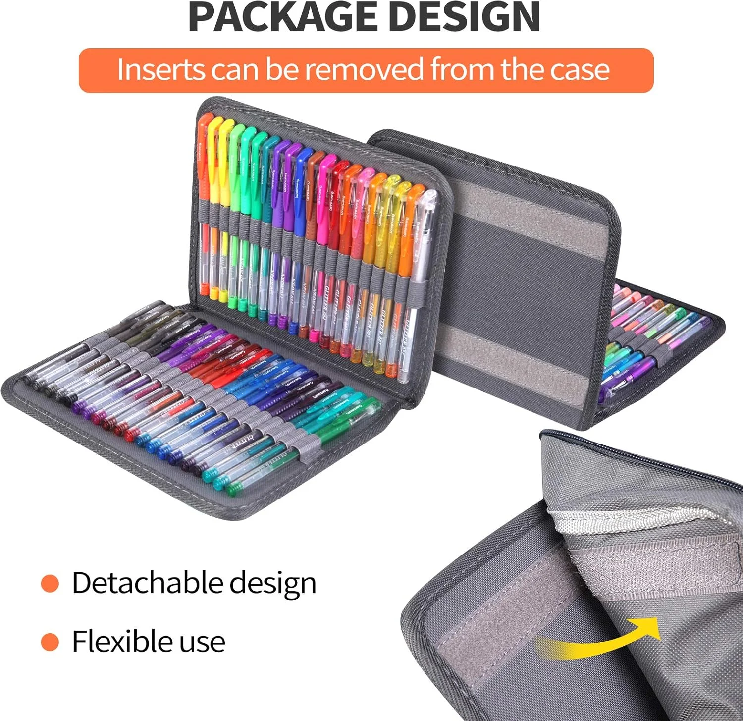 200 Pack Gel Pen For Adults Coloring Books, Fine Tip Gel Pen 100 Artist Pens Include 100 Colored Pens, 100 Refills, for Drawing Journaling Craft Art Supplies