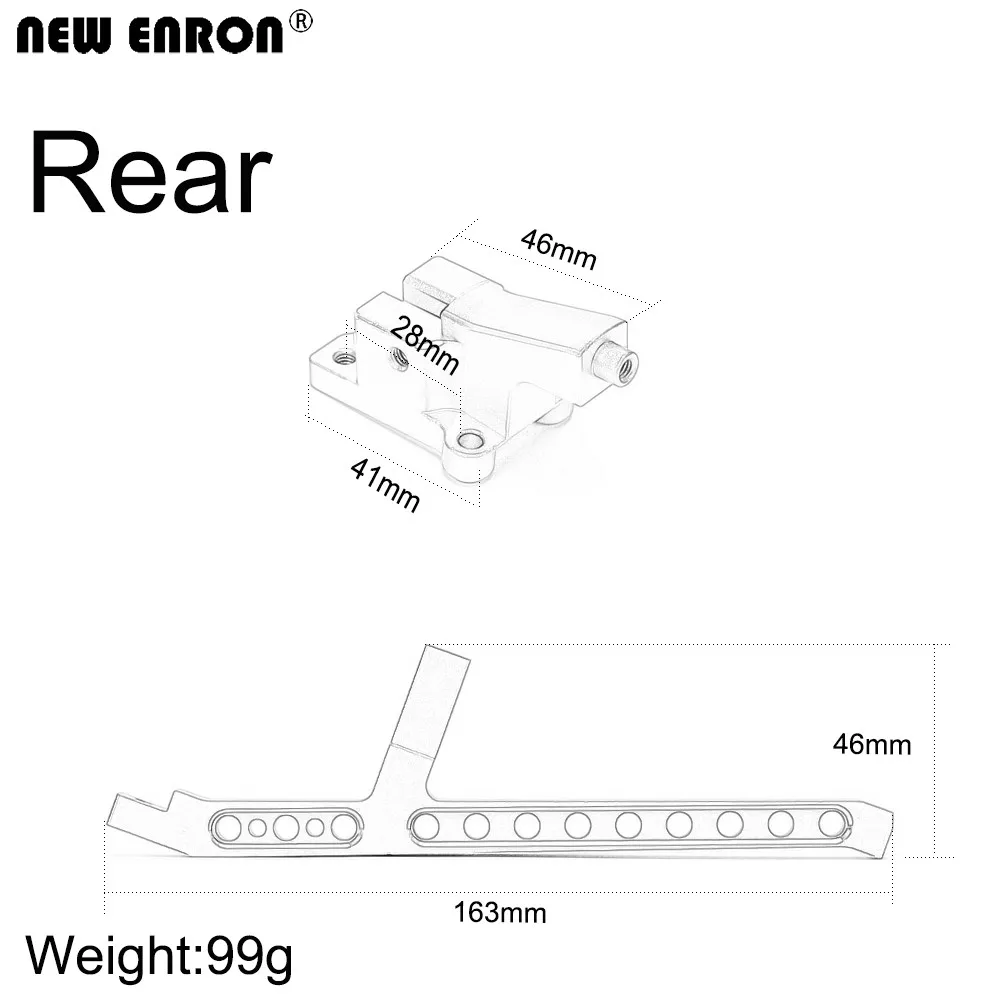 Replacement 9520 9521 Aluminum 6061 Front / Rear Chassis Brace Tower for Traxxas 1/8 4WD Brushless Monster Truck SLEDGE 95076-4