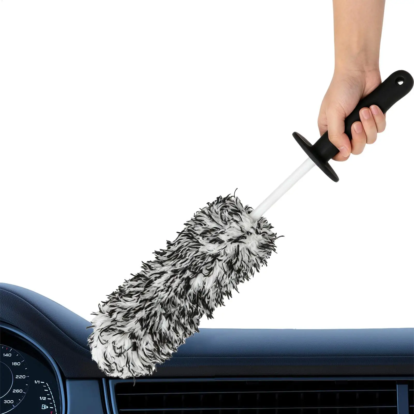 Wheel Cleaner Brush Interior Crevice Detailing Supplies Rim Cleaner Brush for Truck SUV Auto Vehicle Tire Rim Interior Exterior
