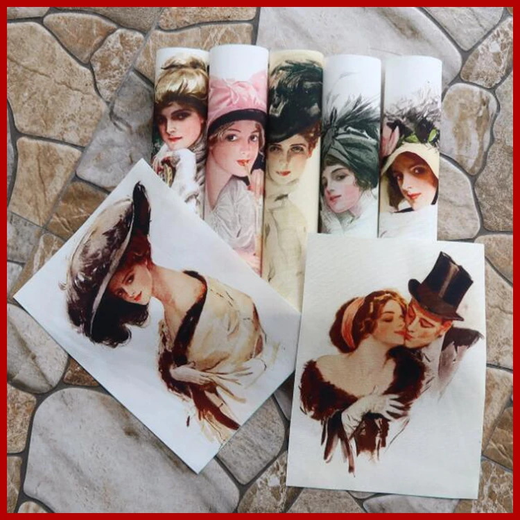 빅토리아 뷰티 패치워크, 바느질 퀼트, 스크랩북 조직 패턴, 바느질 재료, 지갑 천, 코튼 린넨, 로트당 7 개