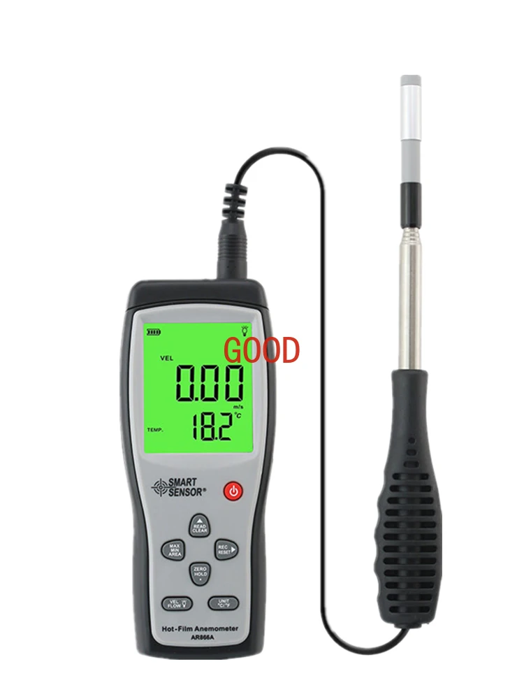 

Ar866a Thermal Anemograph Handheld Wind Speed Measuring Instrument