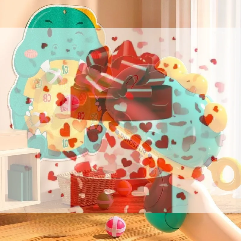 Brinquedo de Tiro com Bola de Dinossauro para Crianças com Alvo, Jogo Interativo ao Ar Livre, Brinquedos de Quebra-Cabeça para Presentes de Aniversário de Crianças