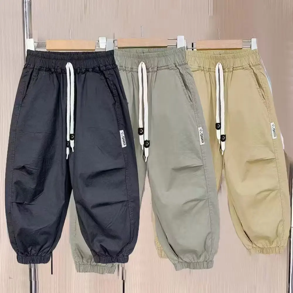 2026 New Summer Boys Pant Handsome Lightweight And Comfortable Mosquito-proof Trousers For 2-8 Years Kids Children Overalls