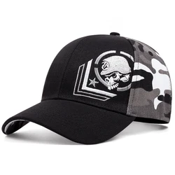 Men Women Skull Baseball Cap Cotton Adjustable Mens Snapback Hats Fashion Kpop Hip Hop Caps Male Sun Hat Unisex Trucker Hats