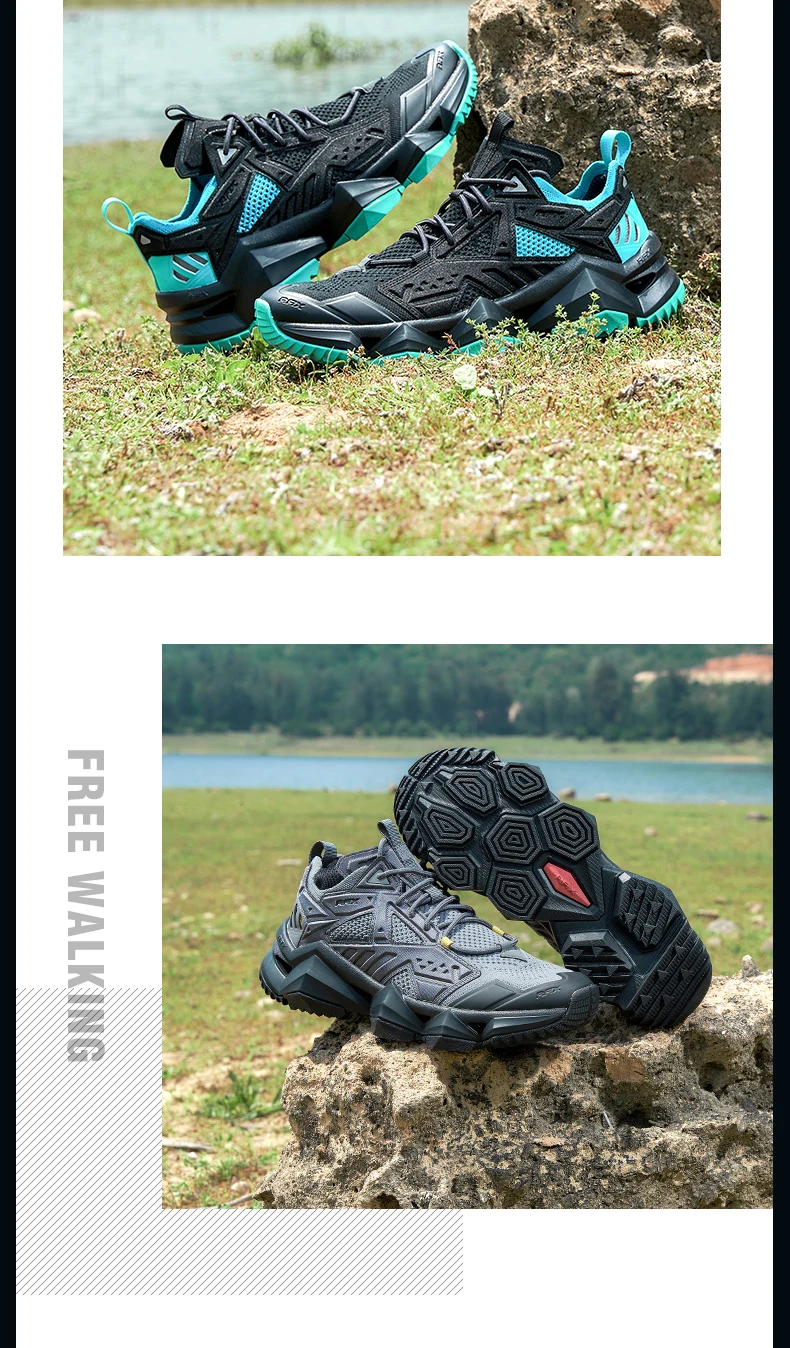 RAX Herren Outdoor Camping Watschuhe Komfortable Leichte Rutschfeste Strandsandalen Wanderschuhe Wasserschuhe – Detail 14