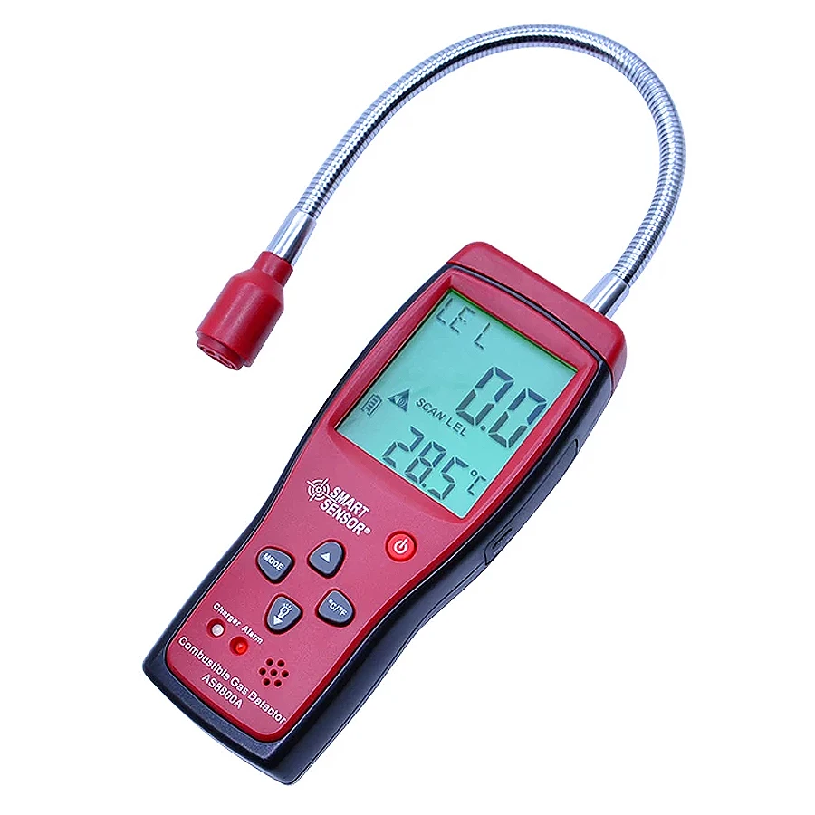 Smart Sensor AS8800A - Combustion Detector Natural Portable Gas Leak Locator Analyzer
