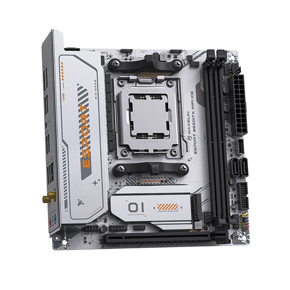 MAXSUN eSport B650ITX  Motherboard Dual Channel DDR5 AM5 Socket (Supports Ryzen 9600X CPU) PCIE16x5.0 AGRB WiFi 6 AMD Mainboard