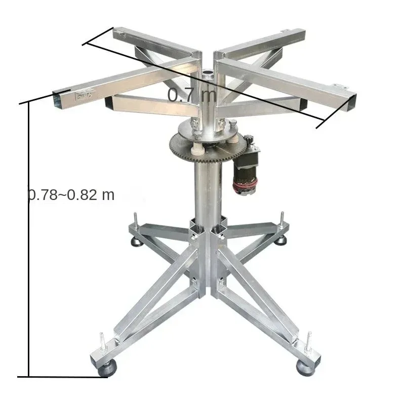 New Floor Type Steel Frame Electric Turntable Round Table Automatic Rotary Remote Control Speed Regulation Silent Turntable